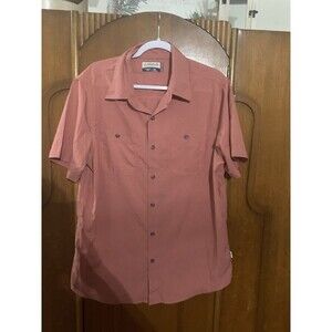 Magellan. Men’s  shirt button-down orange . Size. M B22